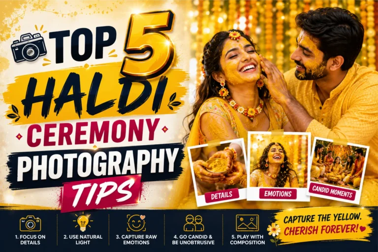 Top Five Haldi Ceremony Photography Tips for Bright & Joyful Moments